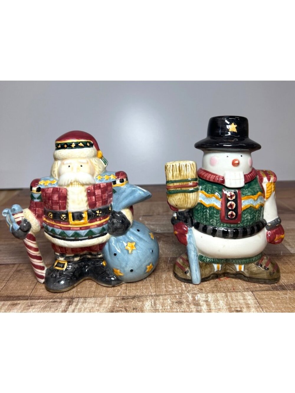 Debbie Mumm Hand Painted Nutcracker Sugar & Creamer Set By Sakura